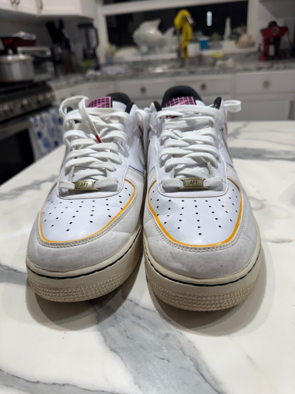 Nike Air Force 1 Low Mens 11 White‎ Good Day of the Dead Sugar Skull CT1138-100